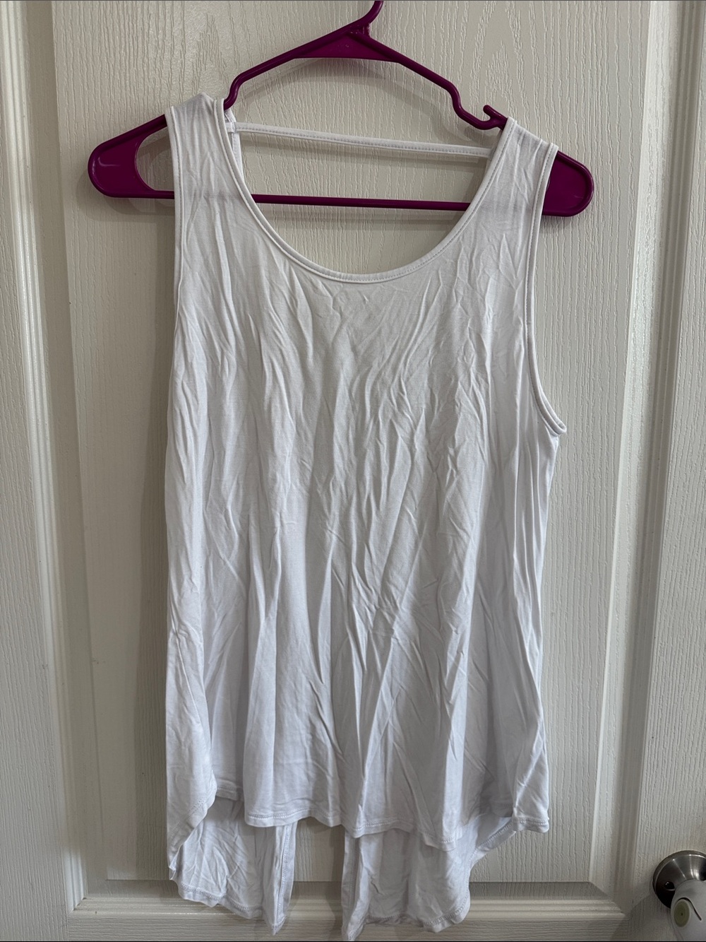Classic White Scoop Neck Tank Top - Women's Staple Layering Piece